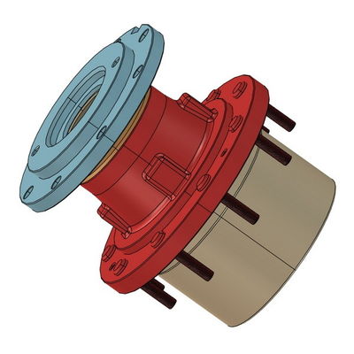 70000 lb-in Double Reduction Planetary Reducer Wheel Drive 7WB2